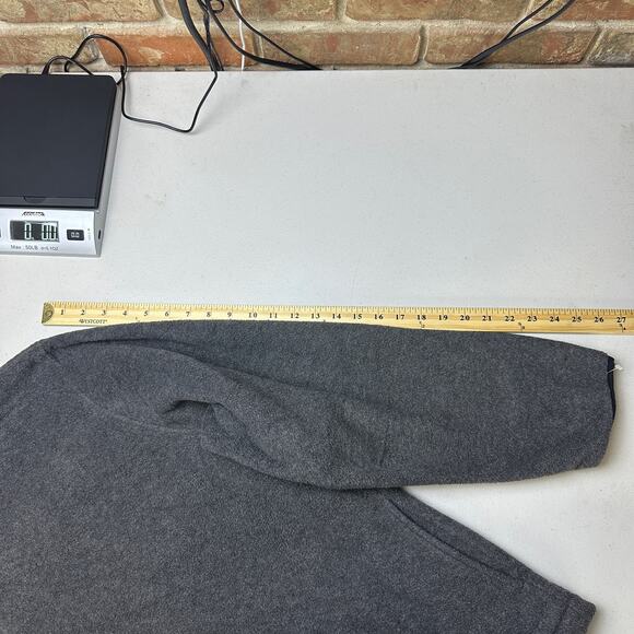 Lands' End Polartec Quarter Zip Fleece Pullover Jacket Size XXL Gray Lightweight - Picture 7 of 9